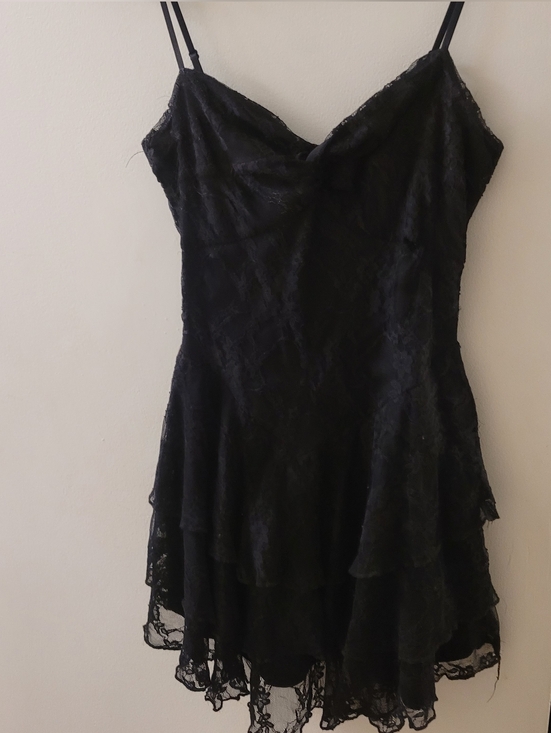 Forever 21 Dresses & Skirts - Black Lace Tiered Dress Medium